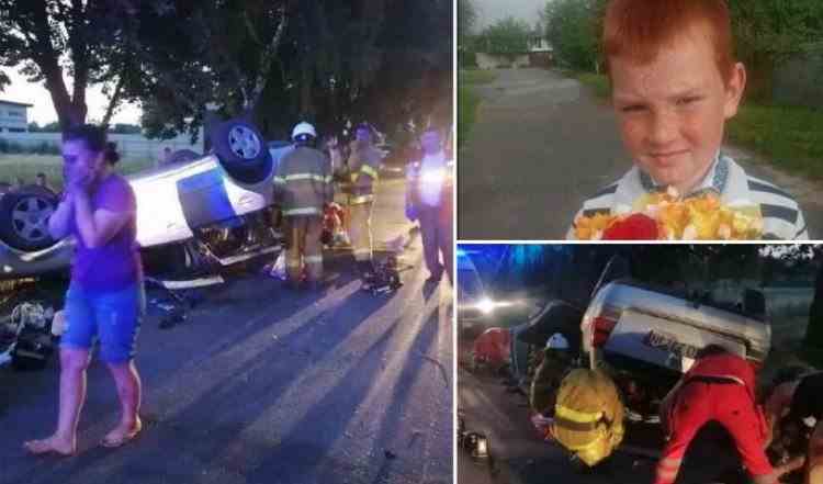 VIDEO: Accident grav în Ucraina, cu un autoturism în care se aflau 16 persoane - 7 copii erau în portbagaj