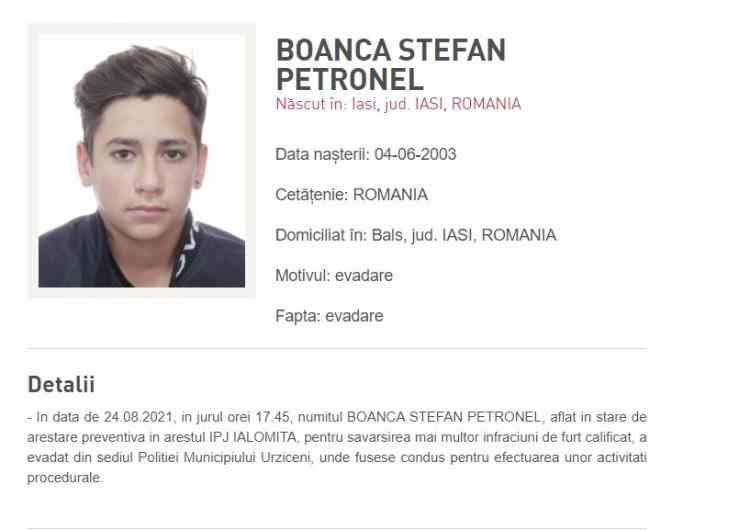 Anchetă la IPJ Ialomița, după evadarea unui tânăr din arestul Poliției Municipiului Urziceni