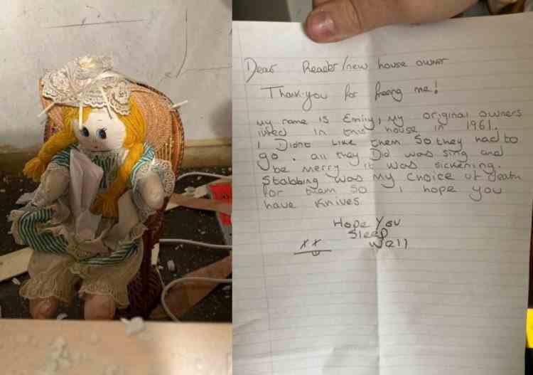 Descoperire macabră: Un bărbat a găsit o păpușă și un bilet horror, în peretele casei pe care tocmai o cumpărase