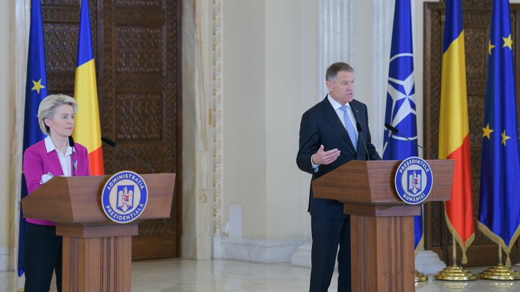 Președintele ​Iohannis, după întâlnirea cu Ursula von der Leyen: Dependența UE de gazul rusesc trebuie terminată