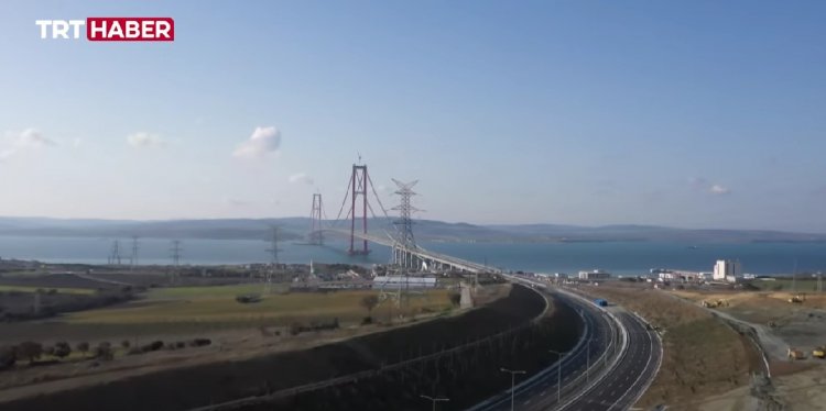 VIDEO: A fost inaugurat cel mai mare pod suspendat din lume, peste Strâmtoarea Dardanele