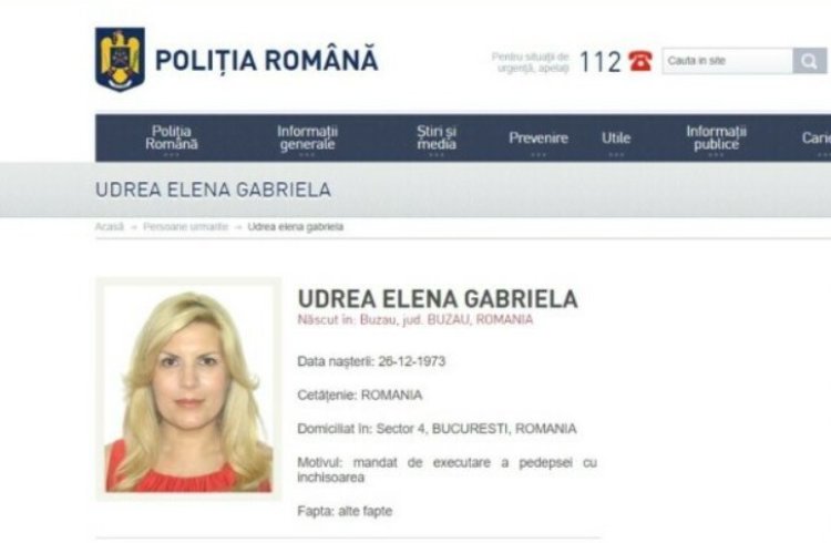 UPDATE: Elena Udrea, dată în urmărire generală, după ce a fost condamnată la 6 ani de închisoare în dosarul Gala Bute