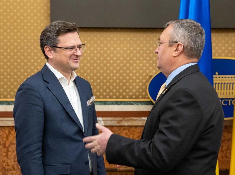Premierul Nicolae Ciucă l-a primit la Palatul Victoria pe ministrul ucrainean al Afacerilor Externe, Dmitro Kuleba