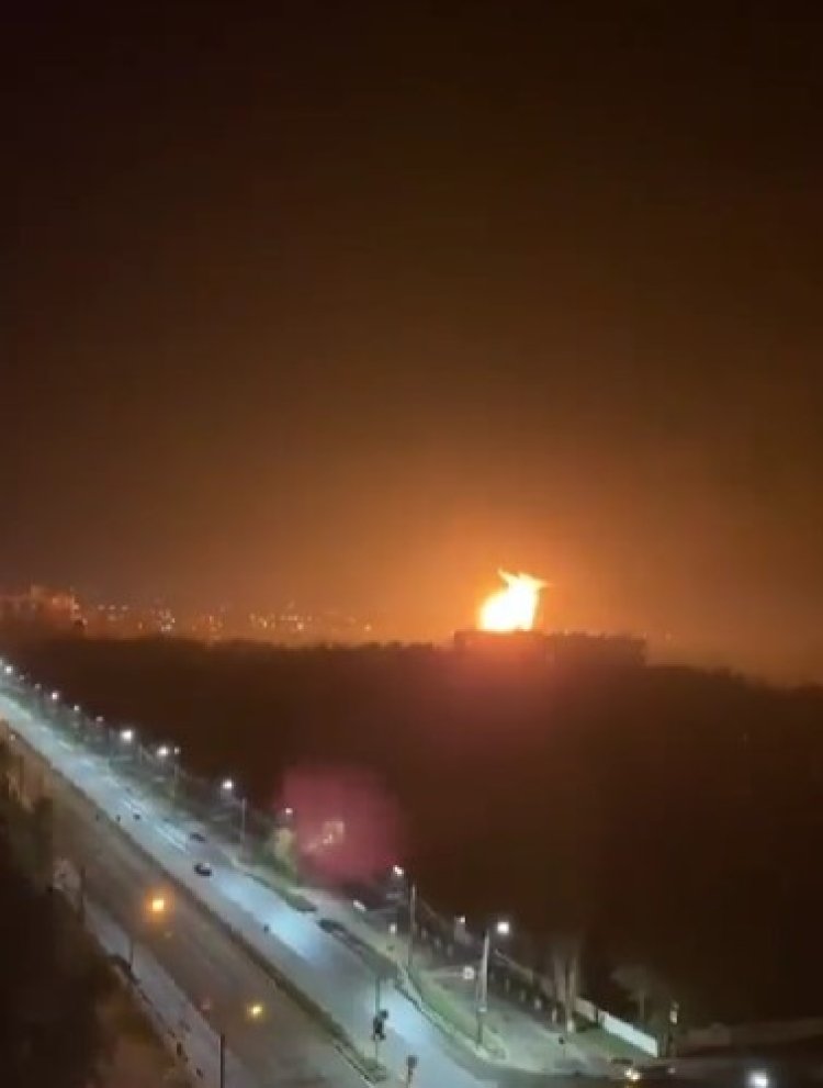 VIDEO: Incendiu la un depozit de petrol din Rusia