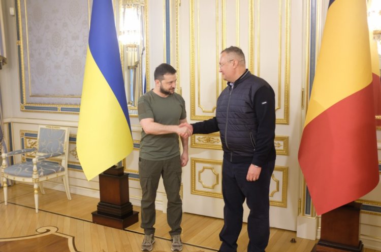 Nicolae Ciucă, întâlnire cu Volodimir Zelenski, la Kiev - Delegația României, fără președintele Senatului, Florin Cîțu
