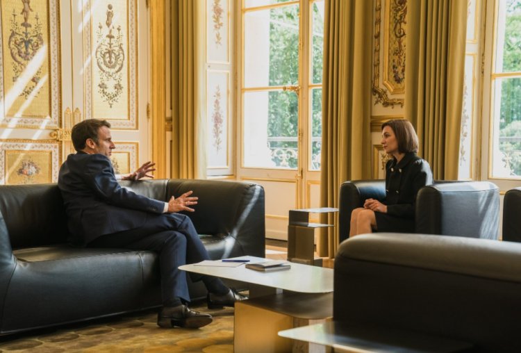 Președintele Republicii Moldova, Maia Sandu, întâlnire cu președintele francez, Emmanuel Macron