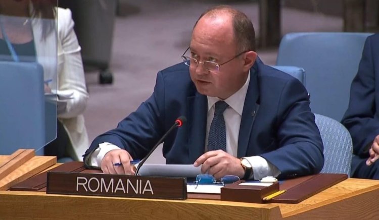 Ministrul de Externe, Bogdan Aurescu, dispută cu reprezentantul Rusiei la ONU, după acuzațiile că Occidentul livrează armament în Ucraina și primește cereale