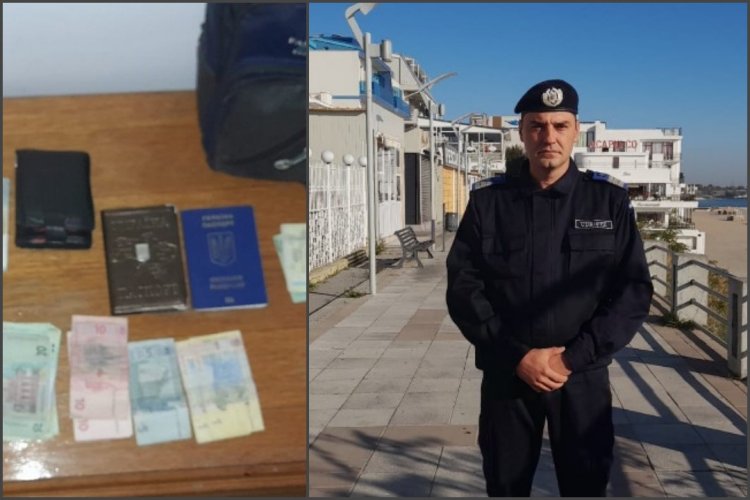 Un jandarm din Constanța a returnat un portofel pierdut de un ucrainean