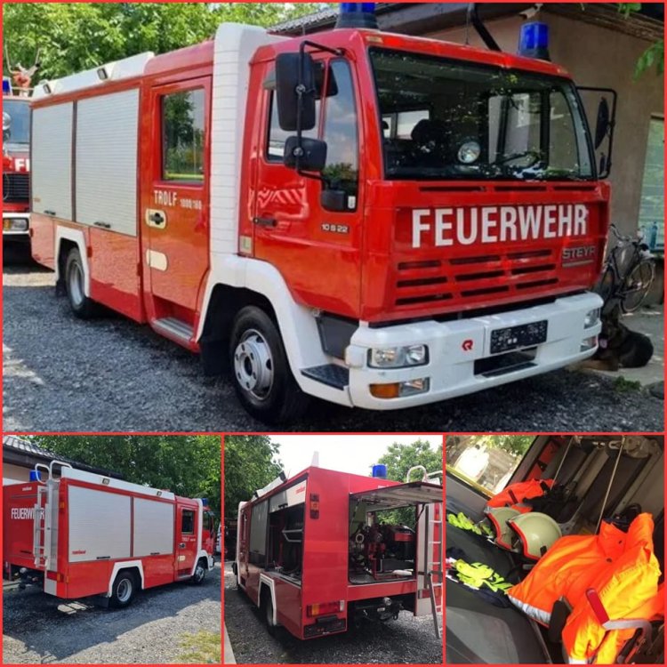 Un voluntar român din Brașov a dus în Ucraina, la Bahmut, o mașină de pompieri cumpărată din donațiile românilor