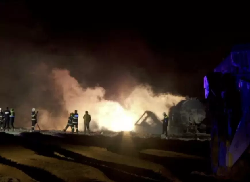 Patru muncitori au murit după o explozie urmată de incendiu pe şantierul Autostrăzii Moldova: A luat foc o magistrală de gaz